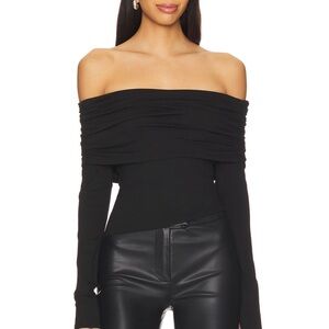 Elegant Black Off-Shoulder Top